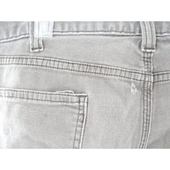 Men's Carhartt Relaxed Fit Gray Rugged Work Jeans Pants, 40 x 32, 30 - Picture 7 of 8